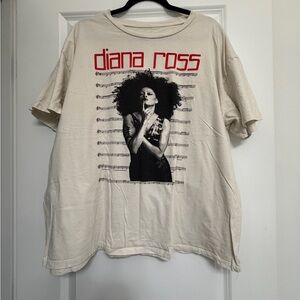 Diana Ross Graphic Cream T-Shirt